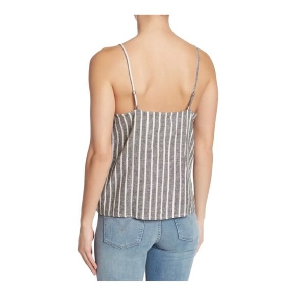 Abound Stripes Linen Blend Tank Top Size XXL - Picture 9 of 14